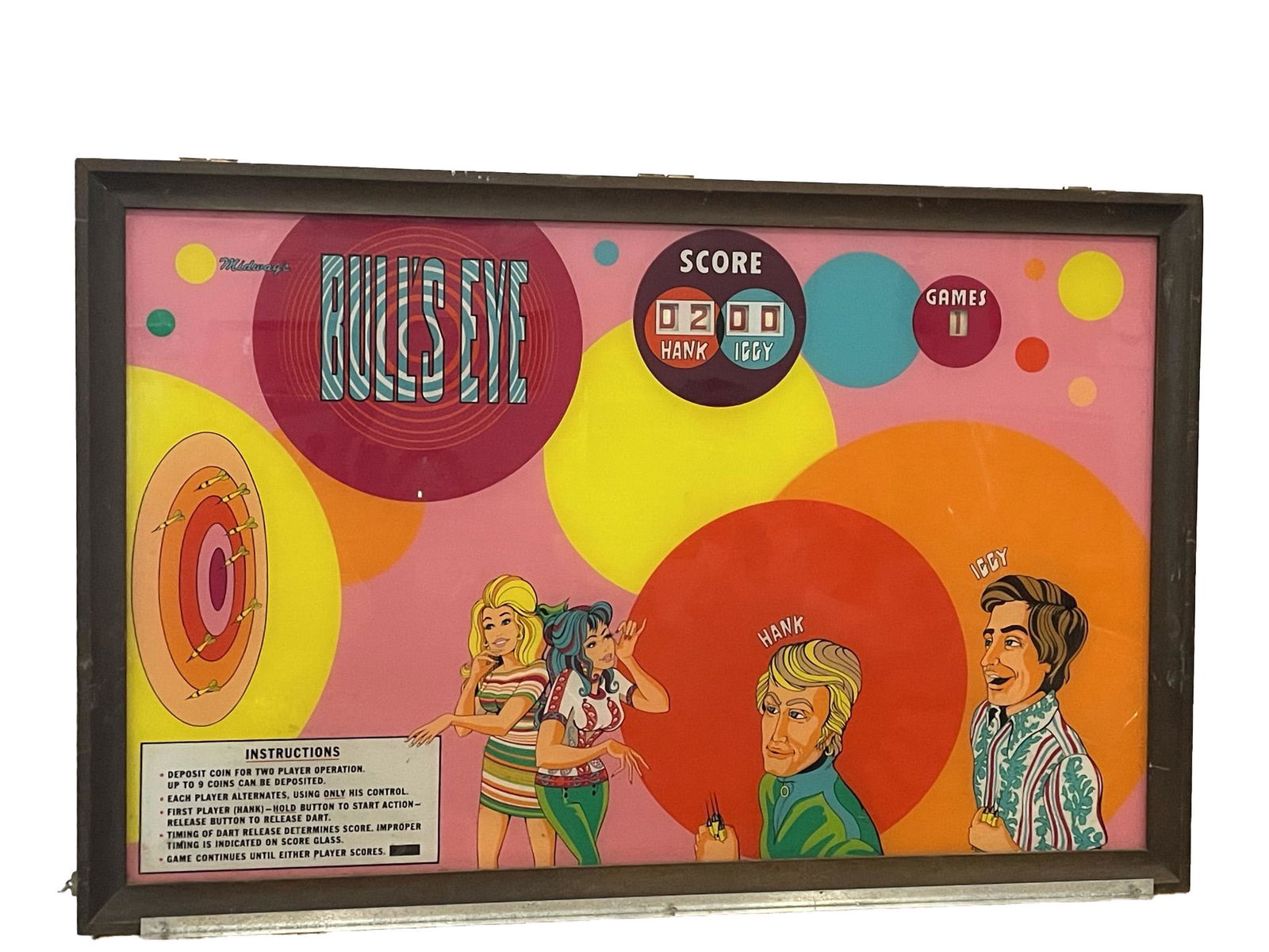 BULLSEYE GAME BY MIDWAY MFG CO (1 of 5)