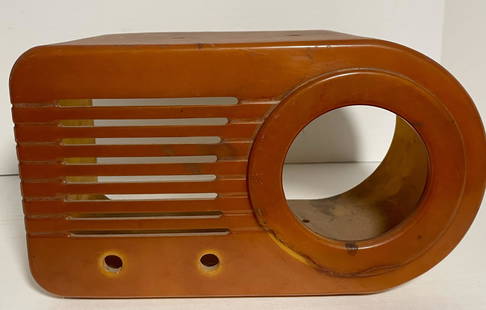 BUTTERSCOTCH CATALIN RADIO SHELL: BUTTERSCOTCH CATALIN RADIO SHELL