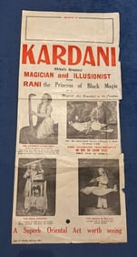 ORIGINAL KARDANI AFRICA'S GREATEST MAGICIAN AND ILLUSIONIST