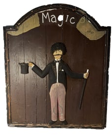 HOME MADE WOODEN MAGIC SIGN