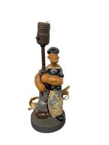 THE GREAT POPEYE THE SAILOR MAN METAL DESK OR BEDSIDE LAMP