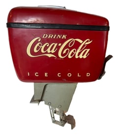 COCA COLA OUTBOARD DISPENSER BY THE DOLE VALVE COMPANY