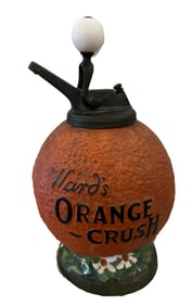 ORIGINAL WARD’S ORANGE CRUSH" FIGURAL SODA FOUNTAIN SYRUP DISPENSER