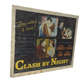 ORIGINAL CLASH BY NIGHT (RKO, 1952);HALF SHEET MOVIE POSTER STYLE A.