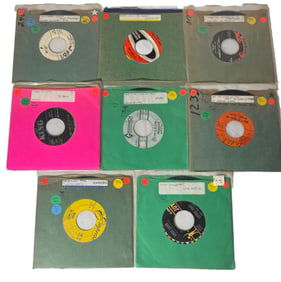 GROUP OF EIGHT 45 RECORDS CIRCA 1950s-60s