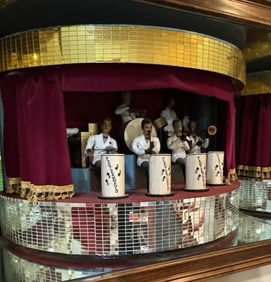 HANDMADE BAND BOX IN MANNER OF STRIKE UP THE BAND BOX JUKEBOX