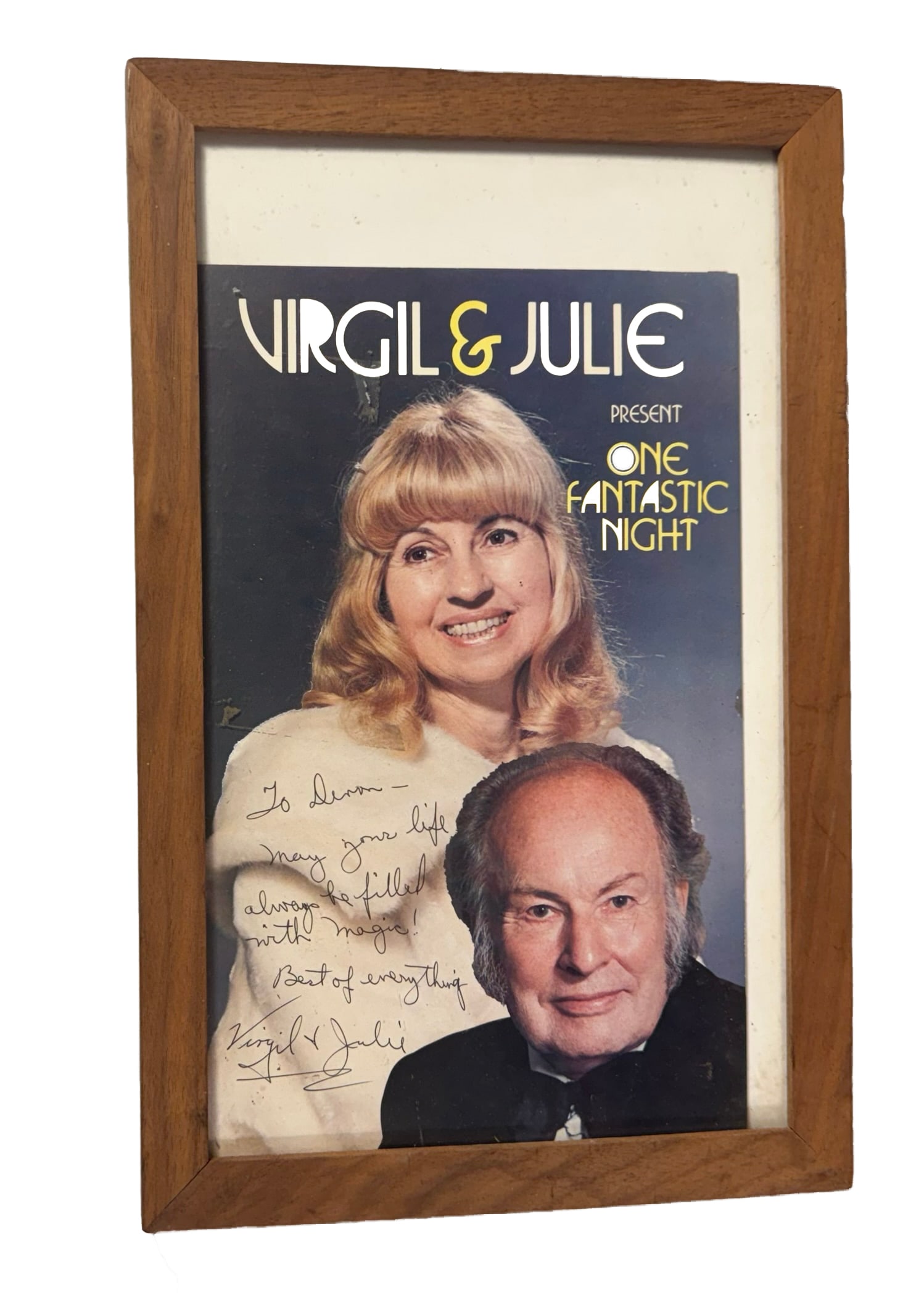 SIGNED VIRGIL AND JULIE PRESENT ONE FANTASTIC NIGHT MAGIC PROGRAM (1 of 1)
