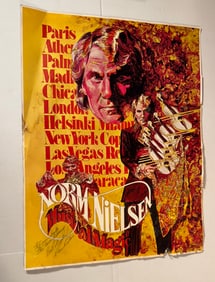 SINGED NORM NIELSEN MUSICAL MAGIC POSTER