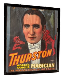 ORIGINAL THURSTON WORLD’S FAMOUS MAGICIAN POSTER