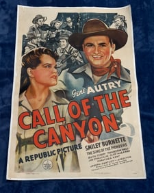 CALL OF THE CANYON (REPUBLIC, 1942).ONE SHEET MOVIE POSTER (27" X 41")