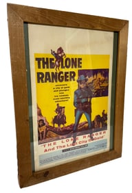 THE LONE RANGER AND THE LOST CITY OF GOLD ;WINDOW CARD (14" X 22").