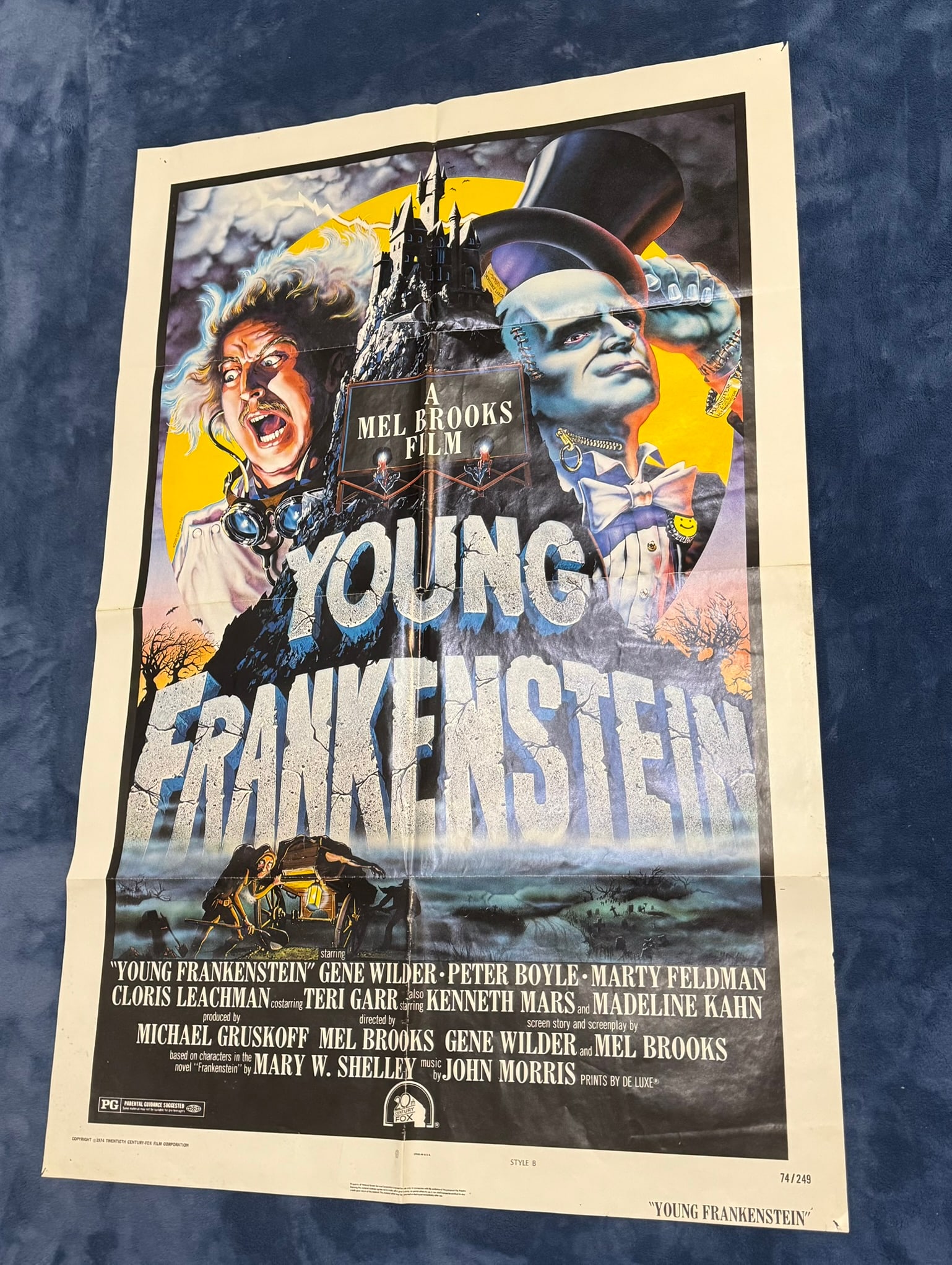 ORIGINAL YOUNG FRANKENSTEIN (20TH CENTURY FOX, 1974) MOVIE POSTER (1 of 5)