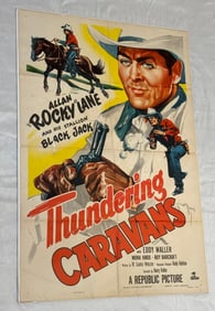 ORIGINAL THUNDERING CARAVANS (REPUBLIC, 1952) ONE SHEET