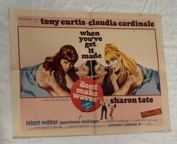 ORIGINAL DON'T MAKE WAVES (MGM, 1967).;RARE HALF SHEET MOVIE POSTER