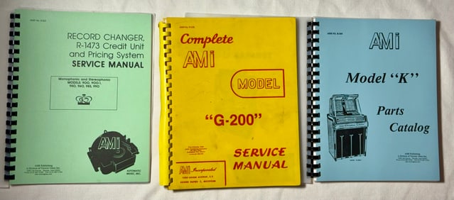 3 AMI SERVICE MANUAL PARTS CATALOGS
