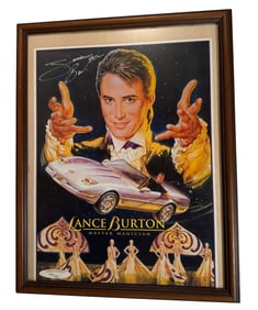 FRAMED, LIMITED EDITION POSTER OF LANCE BURTON, MASTER MAGICIAN