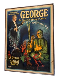 ORIGINAL RARE GEORGE EVOKING THE MAGIC OF ASIA COLOR LITHOGRAPH