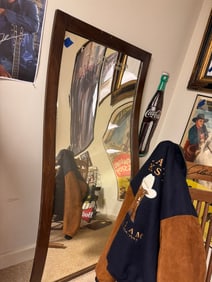ANTIQUE RARE POLL PARROT SHOE STORE FUN HOUSE MIRROR