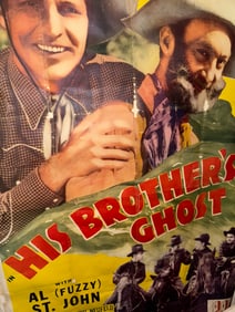 ORIGINAL HIS BROTHERS GHOST (PRC, 1945) THREE SHEET MOVIE POSTER
