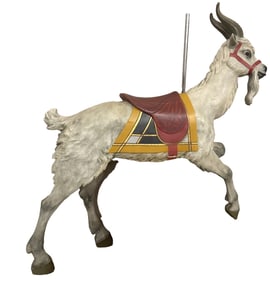 WOODEN DENTZEL CO CAROUSEL GOAT