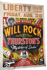 WILL ROCK PROMOTIONAL POSTER FOR THURSTON’S MYSTERIES OF INDIA