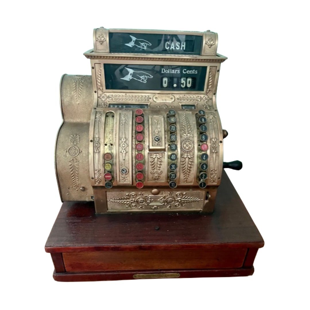 ANTIQUE NATIONAL CASH REGISTER (1 of 1)