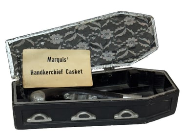 WORLD’S GREAT MAGICIAN MARQUIS HANDKERCHIEF COFFIN