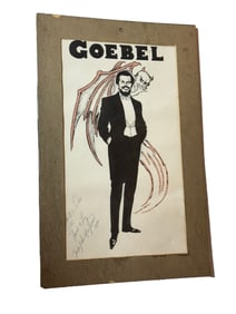 GOEBEL THE MAGICIAN SIGNED POSTER