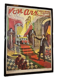 POSTER - VONARX WORLD'S PREMIER ILLUSIONIST AND ALL-AMERICAN COMPANY. THE THRONE OF MYSTERY