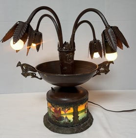 BEAUTIFUL ART NOUVEAU STYLE TABLE LAMP
