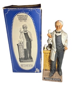 VINTAGE THOMAS EDISON MCCORMICK DISTILLING PORCELAIN CONTAINER
