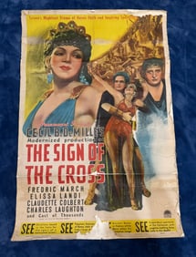 ORIGINAL THE SIGN OF THE CROSS ONE SHEET MOVIE POSTER