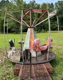 COIN OPERATED CAROUSEL AND TRAILER