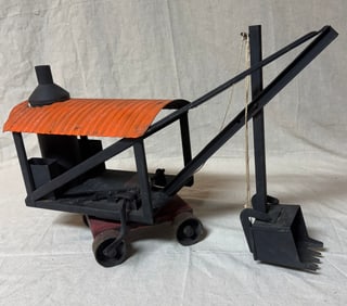 EARLY PRESSED STEEL STEAM SHOVEL
