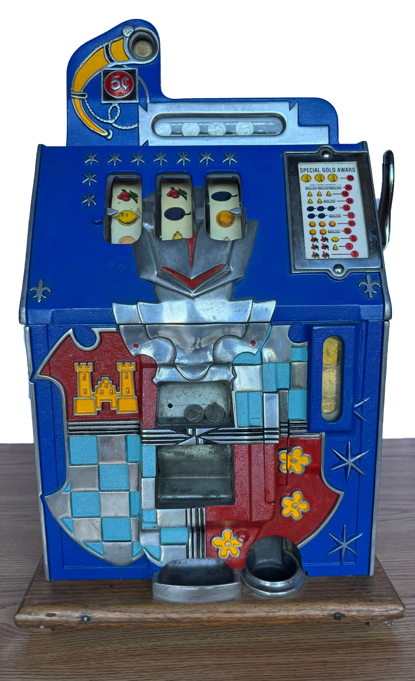 VINTAGE MILLS CASTLE FRONT SLOT MACHINE (1 of 6)