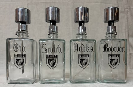 DUCKS UNLIMITED LIQUOR DECANTER BAR SET