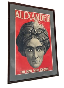 FRAMED AND MATTED POSTER OF ALEXANDER (CLAUDE ALEXANDER CONLIN)