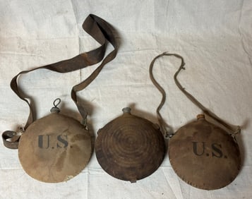 3 MILITRAY CANTEENS
