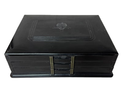 ART DECO BAKELITE 3 DRAWER DENTAL CABINET