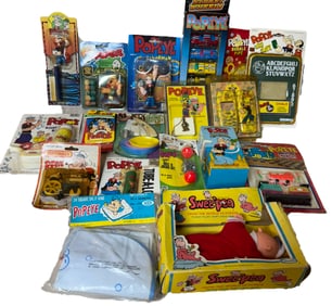 NEW OLD STOCK GROUP LOT OF POPEYE ITEMS
