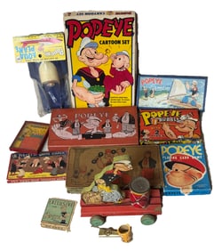 GROUP LOT OF OLDER POPEYE ITEMS