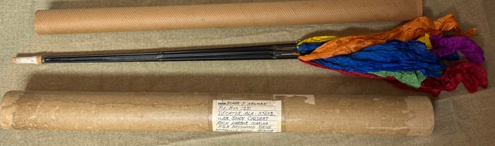 MAGIC APPARATUS W/ TUBE ADDRESSED FROM ELMER NEWMAN (NEWDINI) TO JOHN CALVERT