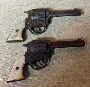 2 GENE AUTRY TOY CAP GUNS/ CAP PISTOLS