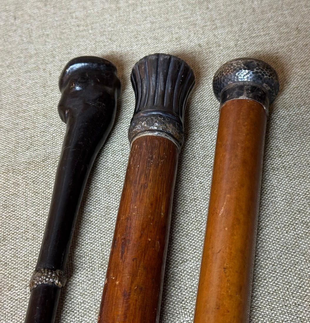 GROUP OF 3 VINTAGE WALKING STICKS/CANES (1 of 4)