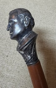 ANTIQUE POLITICAL PRESIDENTIAL CAMPAINGN SWAGGER STICK WOODEN CANEK