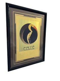FRAMED VINTAGE ART DECO WORK TITLED L'AMOUR' BY THE ARTIST ERTE'