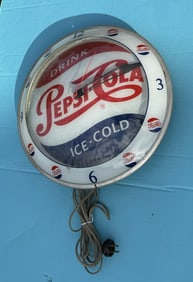 DOUBLE BUBBLE PEPSI CLOCK