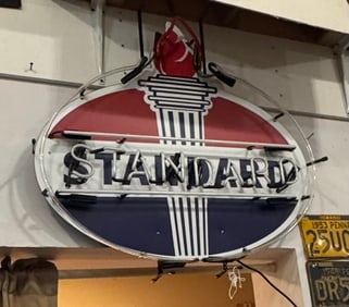 CUSTOM MADE STANDARD OIL NEON SIGN