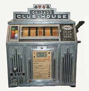 Chicago Club House: Trade Stimulator - Chicago Club House. Nice machine with original look. Key.