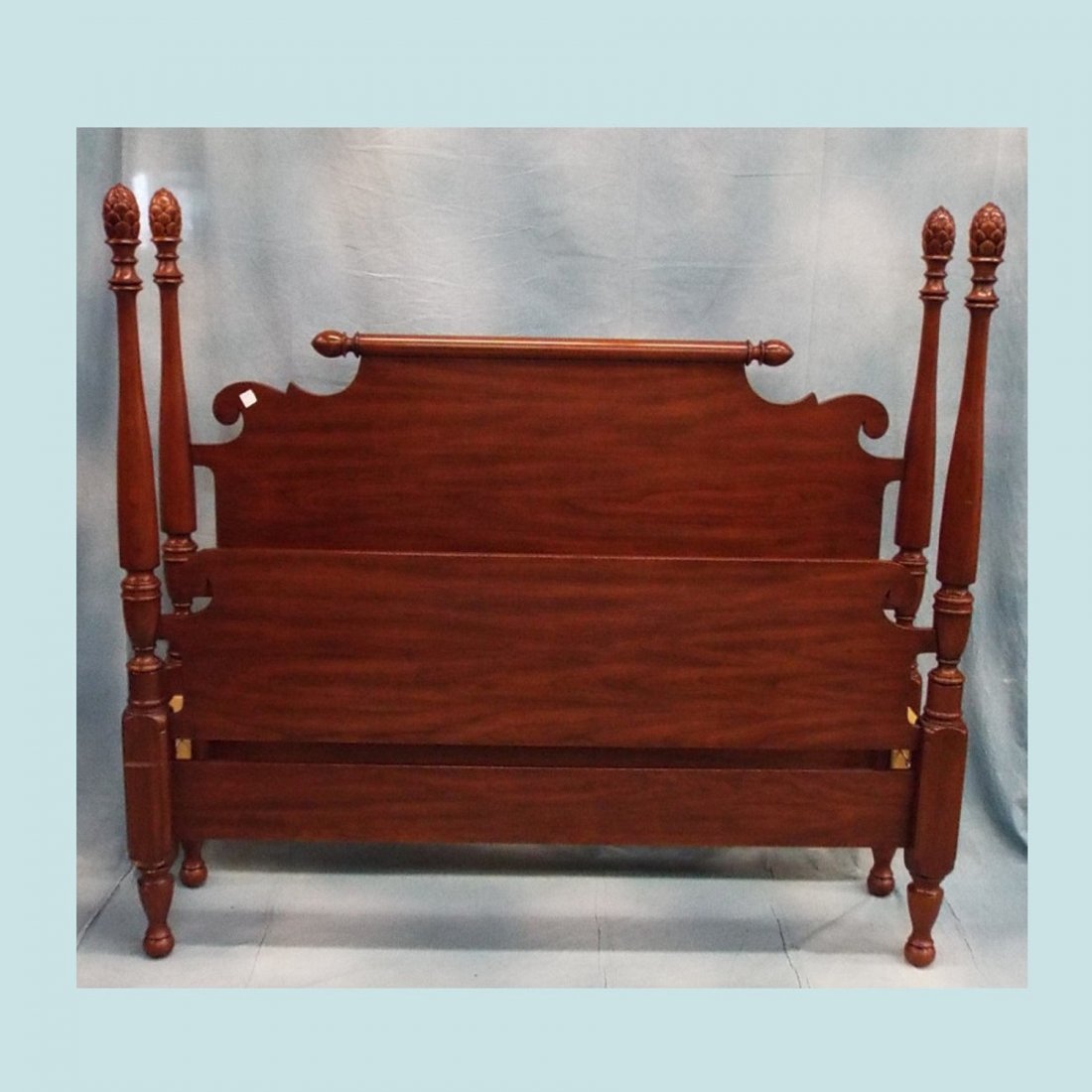 Henkel-Harris Virginia Galleries Wild Black Cherry: Henkel-Harris Virginia Galleries Wild Black Cherry Queen Size Four Poster Bed w/Rails